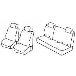 Set coprisedili Superior - Grigio Nero - Suzuki Swift 3p (09 10 04 17)