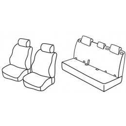 Set coprisedili Superior - Nero Grigio - Suzuki Swift 5p (09 10 04 17)