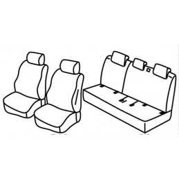 Set coprisedili Superior - Grigio Nero - Suzuki Celerio (11 14 )