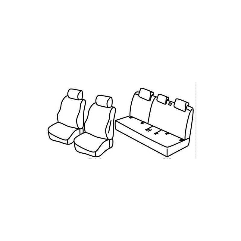 Set coprisedili Superior - Grigio Nero - Suzuki Celerio (11 14 )