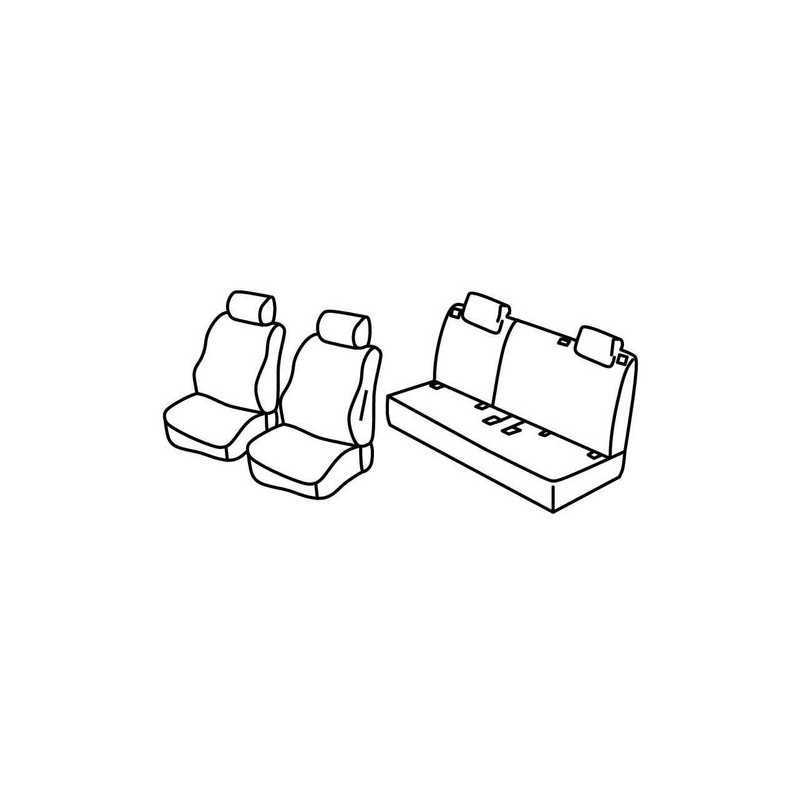 Set coprisedili Superior - Nero Blu - Suzuki Swift 5p (05 17 )
