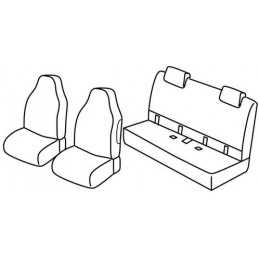 Set coprisedili Superior - Grigio Nero - Toyota Aygo 5p (06 14 )