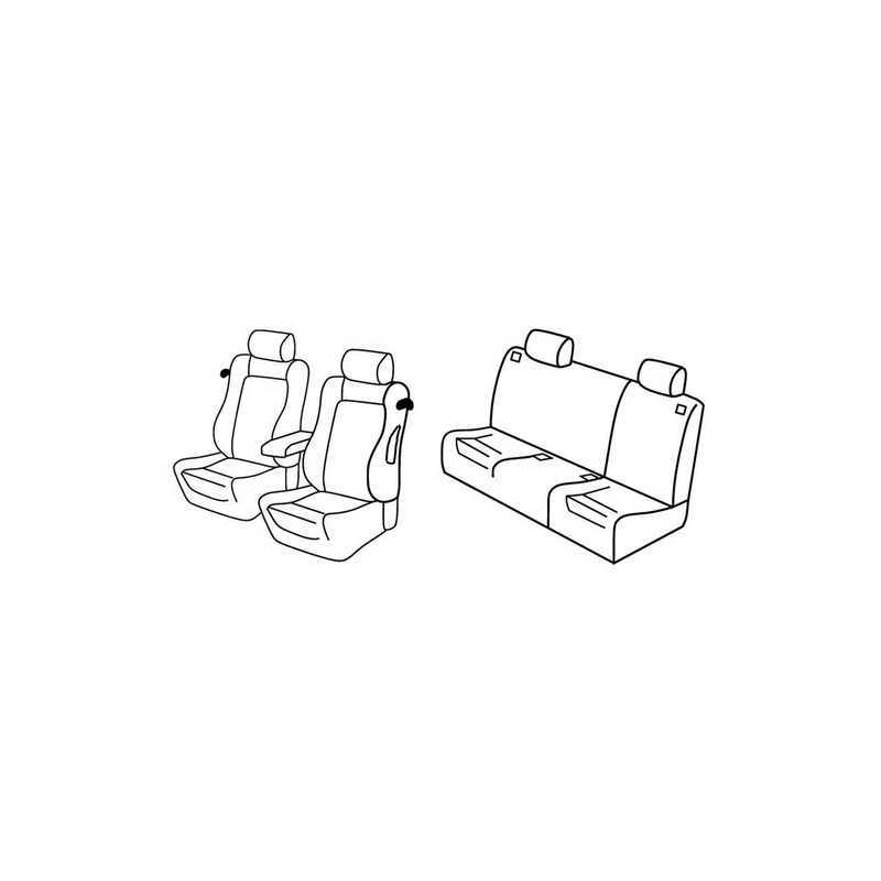 Set coprisedili Superior - Nocciola - Alfa Romeo 147 3p (10 00 10 04)
