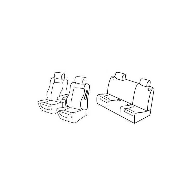 Set coprisedili Superior - Nocciola - Alfa Romeo 147 5p (04 01 10 04)