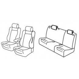 Set coprisedili Superior - Nero Blu - Alfa Romeo 147 5p (11 04 08 08)