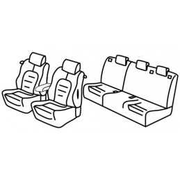Set coprisedili Superior - Nero Blu - Alfa Romeo Mito (09 08 )