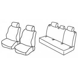 Set coprisedili Superior - Nero Blu - Audi A3 Sportback 5p (09 04 10 12)