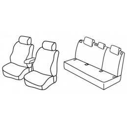 Set coprisedili Superior - Grigio Nero - Audi A3 Sportback 5p (09 04 10 12)