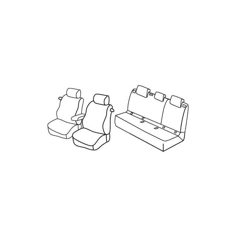 Set coprisedili Superior - Grigio Nero - Audi A3 3p (Attraction) (09 12 07 16)
