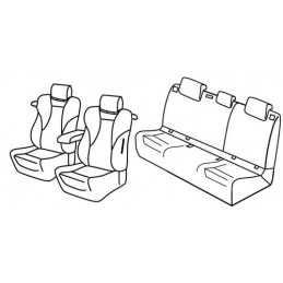 Set coprisedili Superior - Grigio Nero - Audi A3 3p (Ambition) (09 12 07 16)