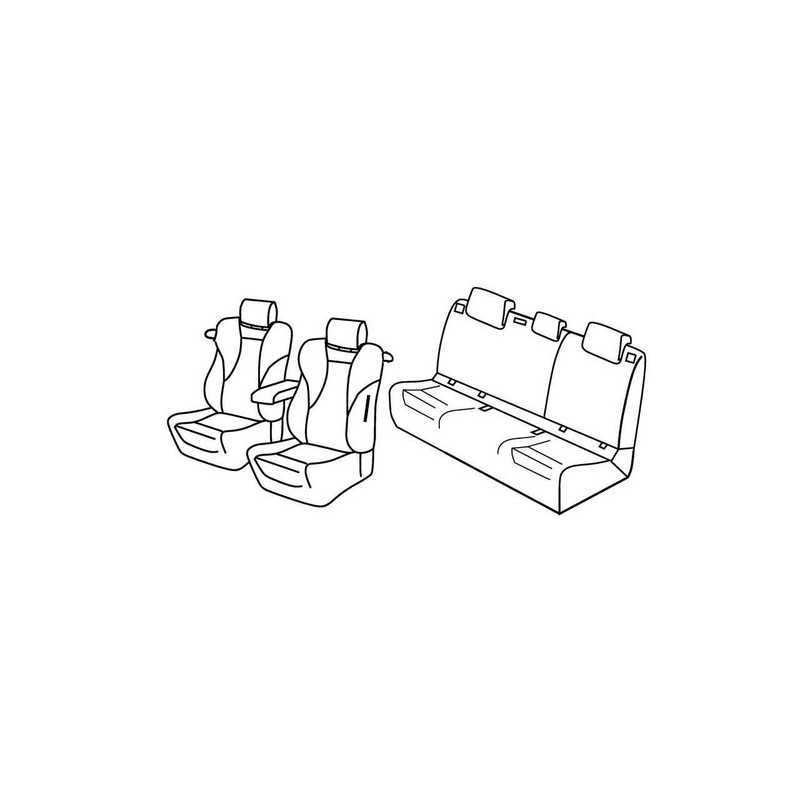 Set coprisedili Superior - Nero Rosso - Audi A3 3p (Ambition) (09 12 07 16)