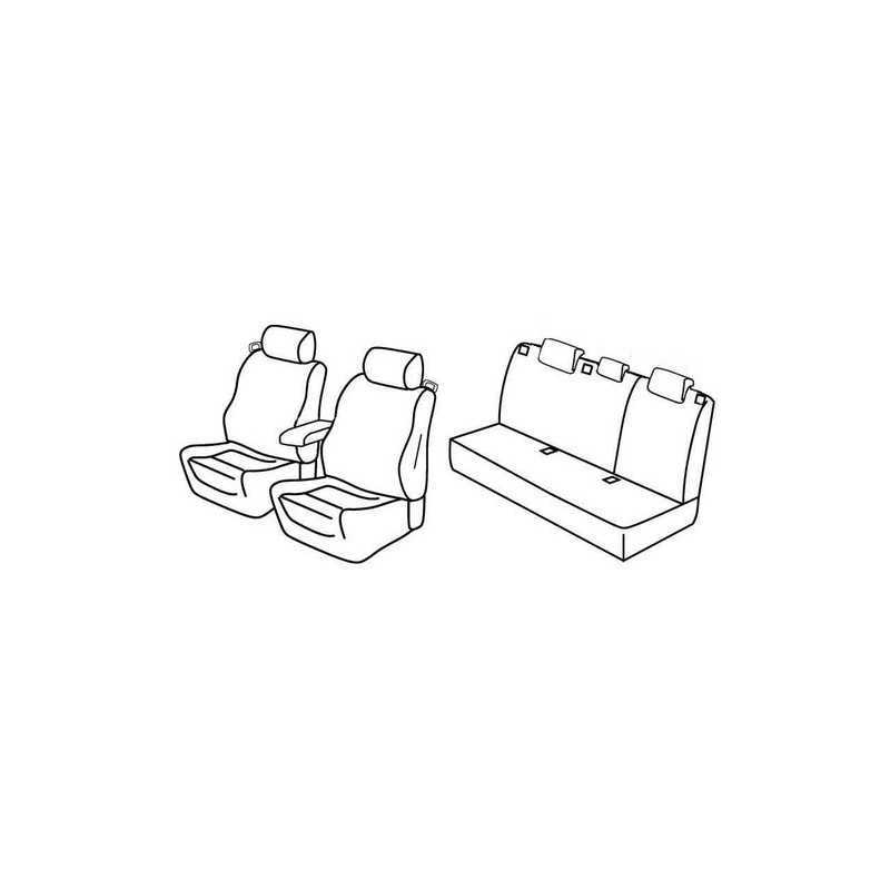 Set coprisedili Superior - Nero Grigio - Audi A3 3p (05 03 08 12)