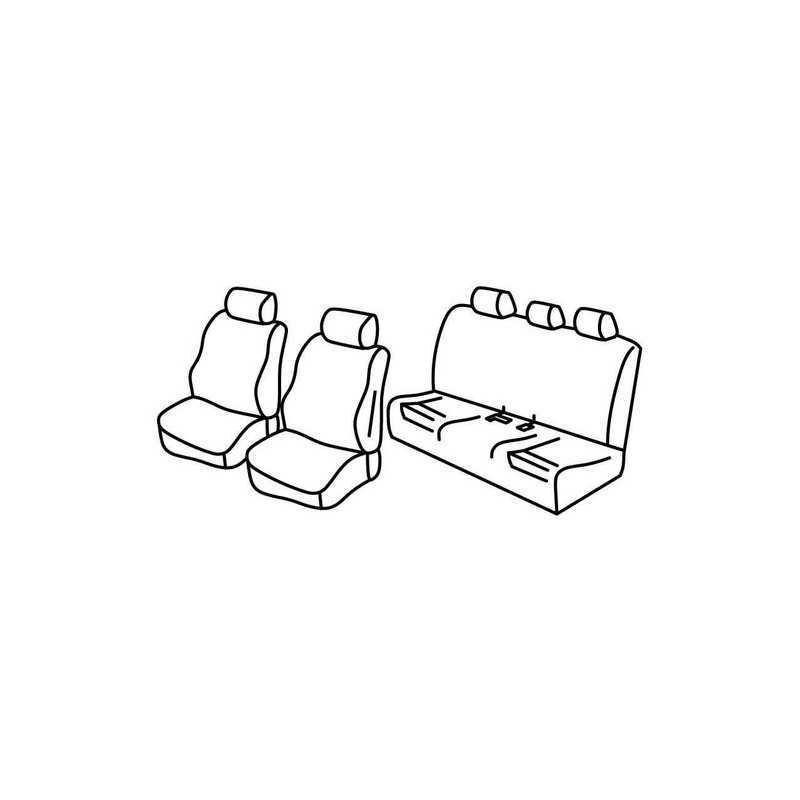 Set coprisedili Superior - Nero Grigio - Bmw Serie 3 (F30) 4p (02 12 11 18)