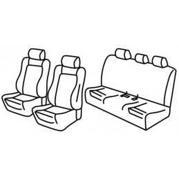 Set coprisedili Superior - Nero Grigio - Bmw Serie 3 (F30) 4p (02 12 11 18)