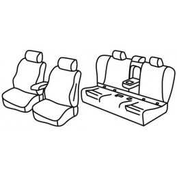Set coprisedili Superior - Nero Grigio - Bmw Serie 3 (F30) 4p (02 12 11 18)