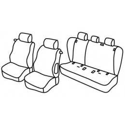 Set coprisedili Superior - Grigio Nero - Bmw Serie 1 (E81) 3p (03 07 06 12)