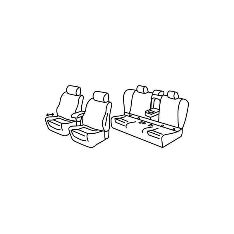 Set coprisedili Superior - Nero Blu - Bmw Serie 3 (F30) 4p (02 12 11 18)