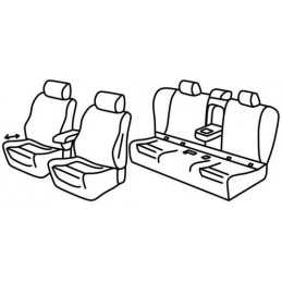 Set coprisedili Superior - Nero Grigio - Bmw Serie 3 (F30) 4p (02 12 11 18)