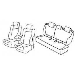 Set coprisedili Superior - Nero Blu - Bmw Serie 1 (F20) 5p (Sport) (09 11 )