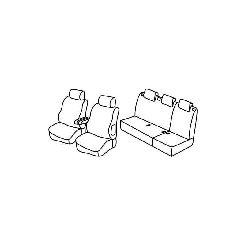 Set coprisedili Superior - Beige - Citroen Berlingo Multispace 5p (11 02 03 08)