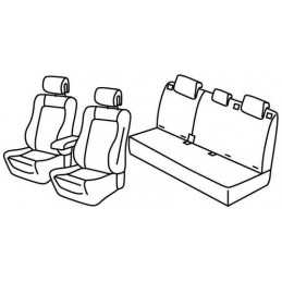Set coprisedili Superior - Nocciola - Citroen C4 5p (11 10 02 15)