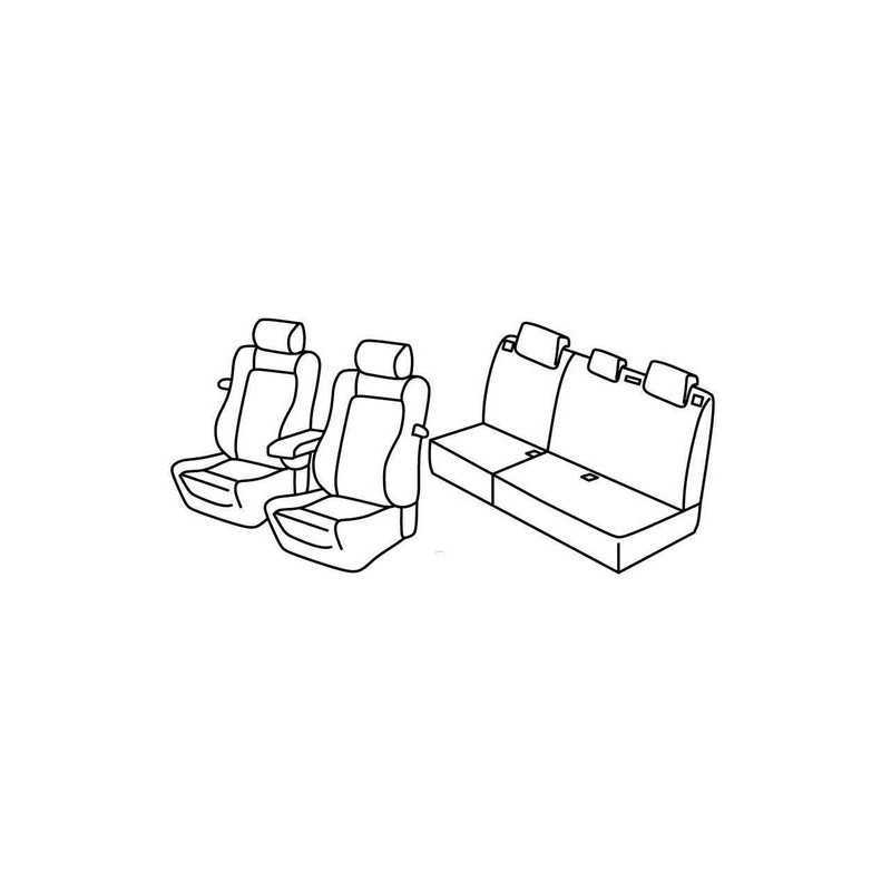 Set coprisedili Superior - Grigio Nero - Citroen C4 3p (VTR) (01 05 10 10)