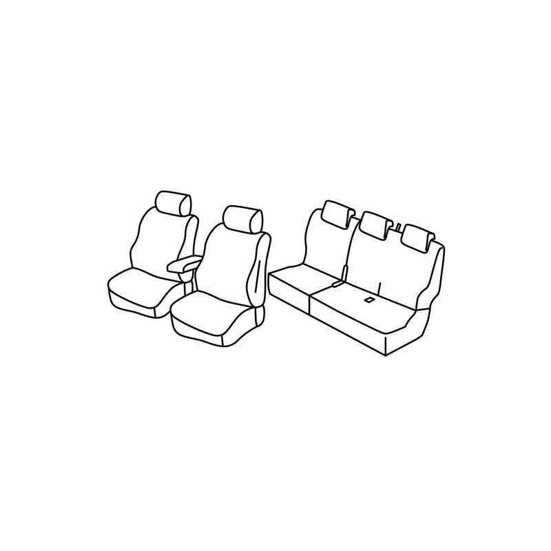 Set coprisedili Superior - Grigio Nero - Dacia Dokker (02 17 )