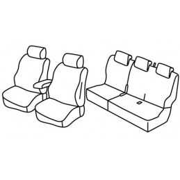 Set coprisedili Superior - Grigio Nero - Dacia Dokker (02 17 )