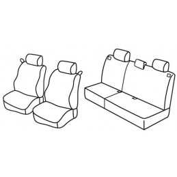 Set coprisedili Superior - Nocciola - Ford Focus 3p (01 99 01 05)
