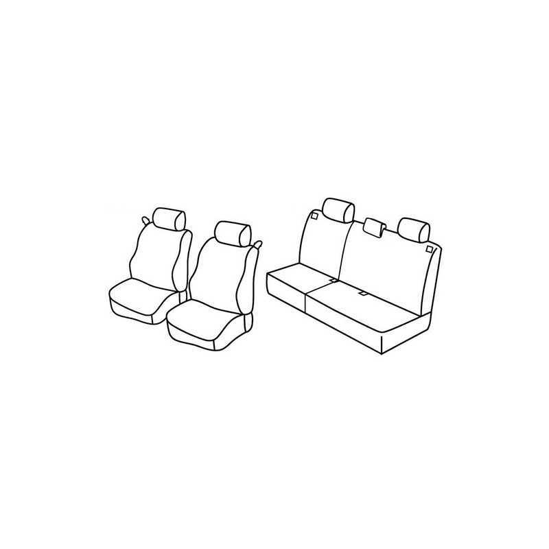 Set coprisedili Superior - Nero Blu - Ford Focus 3p (01 99 01 05)