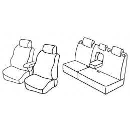 Set coprisedili Superior - Beige - Ford Focus 5p (02 05 02 11) - Ford Focus Wagon (02 05 05 11)