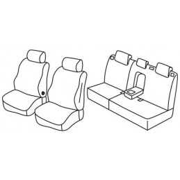 Set coprisedili Superior - Nero Blu - Ford Kuga (Titanium) (06 08 02 13)