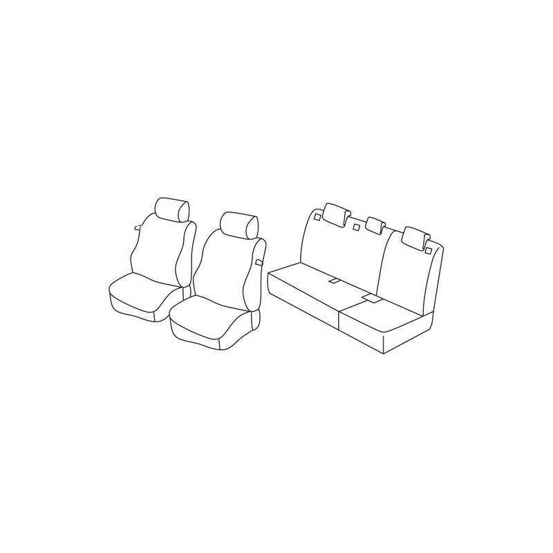 Set coprisedili Superior - Nero Grigio - Hyundai i30 3p (01 13 12 16)