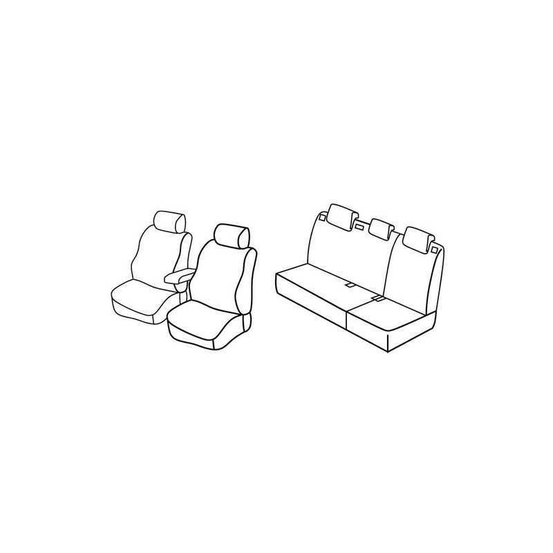 Set coprisedili Superior - Grigio Nero - Hyundai i30 5p (03 12 12 16) - Hyundai i30 Wagon (09 12 04 17)
