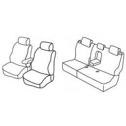 Set coprisedili Superior - Nero Rosso - Hyundai ix20 (11 10 )