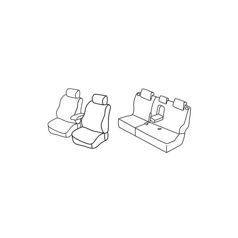 Set coprisedili Superior - Nero Rosso - Hyundai ix20 (11 10 )