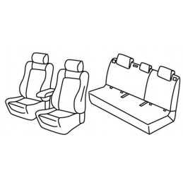 Set coprisedili Superior - Nero Rosso - Hyundai i30 5p (01 17 )