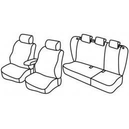 Set coprisedili Superior - Nero Grigio - Kia Cee'd 5p (02 07 04 12)