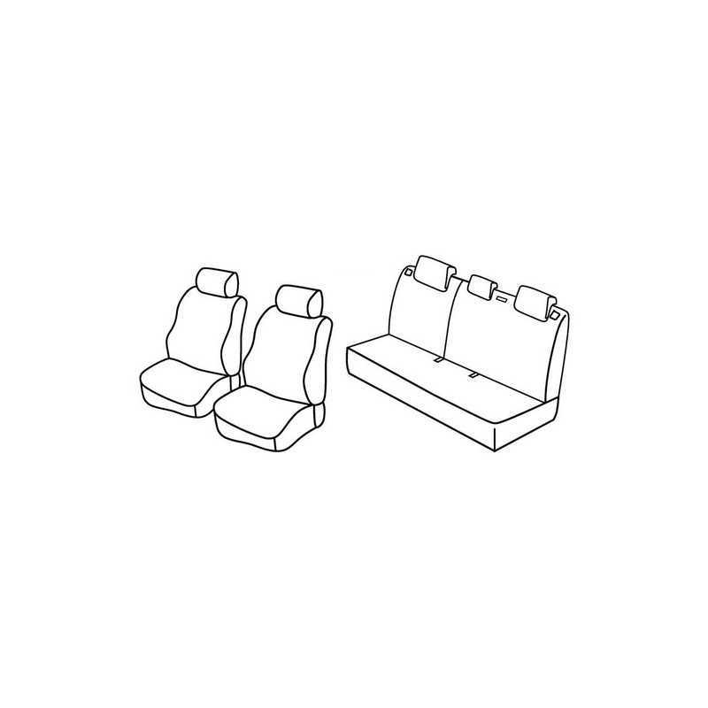 Set coprisedili Superior - Nero Blu - Kia Soul (03 09 12 13)