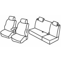 Set coprisedili Superior - Nero Grigio - Kia Cee'd 5p (05 12 09 18)