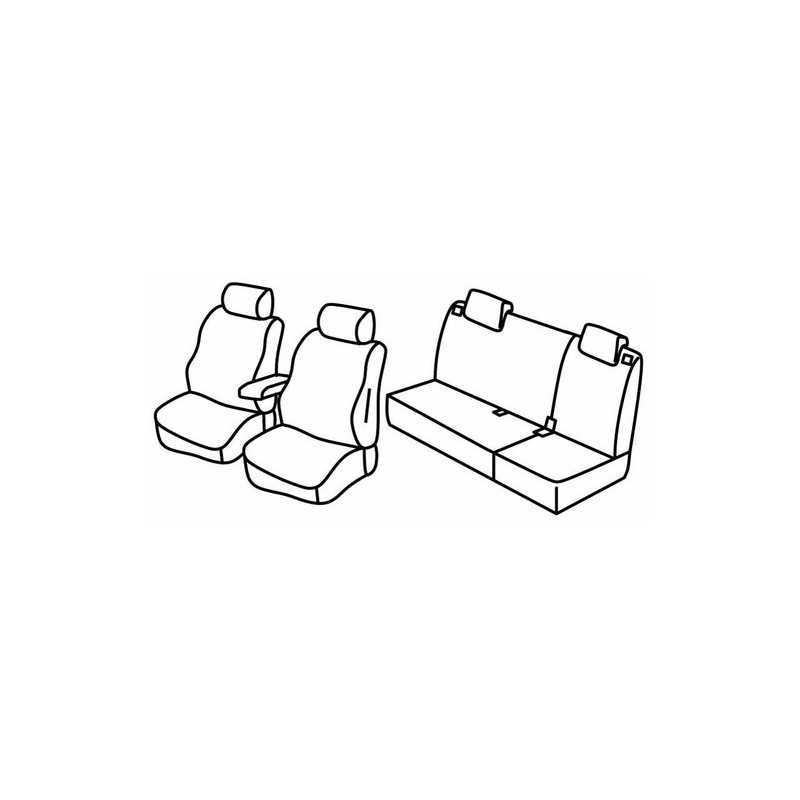 Set coprisedili Superior - Nero Grigio - Kia Cee'd 5p (05 12 09 18)