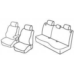 Set coprisedili Superior - Grigio Nero - Mazda 3 5p (fino al 2006) (01 04 2006)