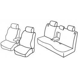 Set coprisedili Superior - Nero Rosso - Mazda 3 5p (dal 2006) (2006 03 09)