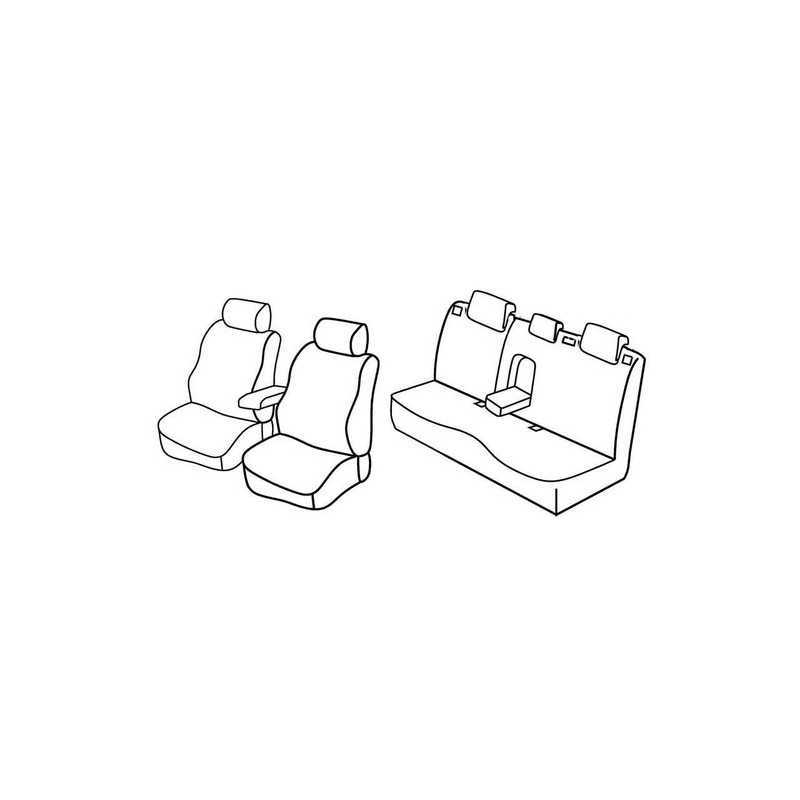 Set coprisedili Superior - Nero Grigio - Mazda 3 5p (04 09 12 13)