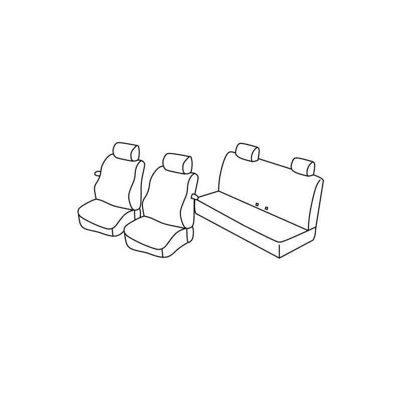 Set coprisedili Superior - Nero Rosso - Mini Mini (R56) 3p (11 06 02 14)