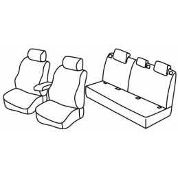 Set coprisedili Superior - Grigio Nero - Nissan Note (03 06 09 13)