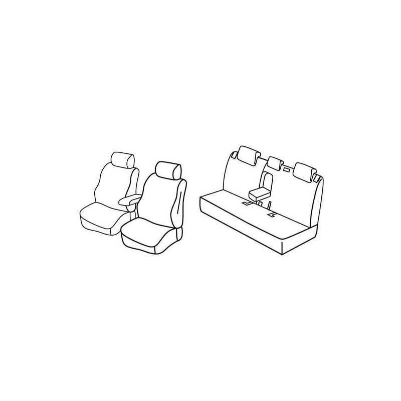 Set coprisedili Superior - Nero Grigio - Nissan Note (Tekna) (10 13 10 17)