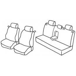 Set coprisedili Superior - Nero Blu - Opel Astra G 3p (11 00 03 05)