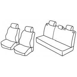 Set coprisedili Superior - Grigio Nero - Opel Astra G 5p (04 98 02 04)