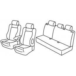Set coprisedili Superior - Nero Grigio - Opel Astra H 5p (03 04 12 09)